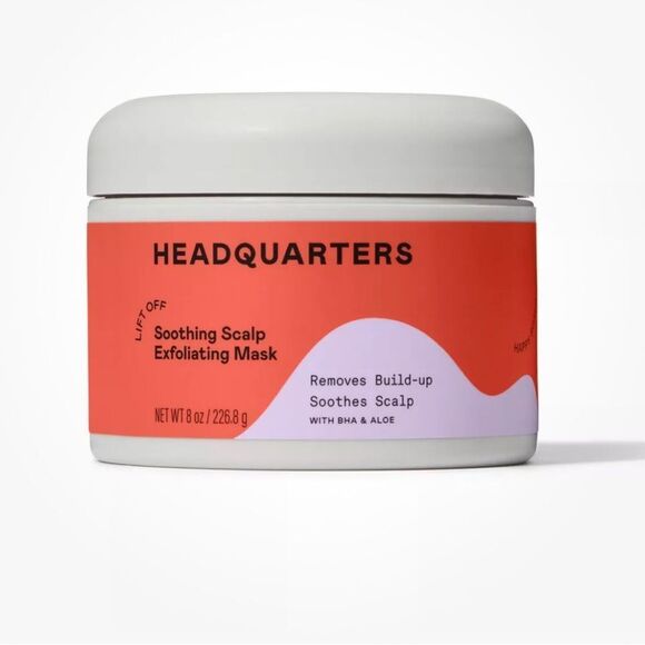 2 Pc Set Headquarters Soothing Scalp Exfoliating Mask for Dry Scalp Hair 8 oz - Picture 1 of 6